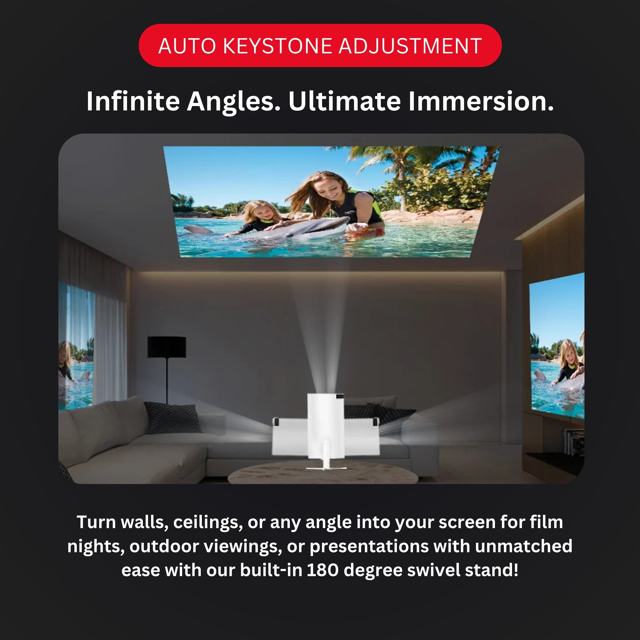 CineGlow® 4K UHD Enhanced Smart Projector