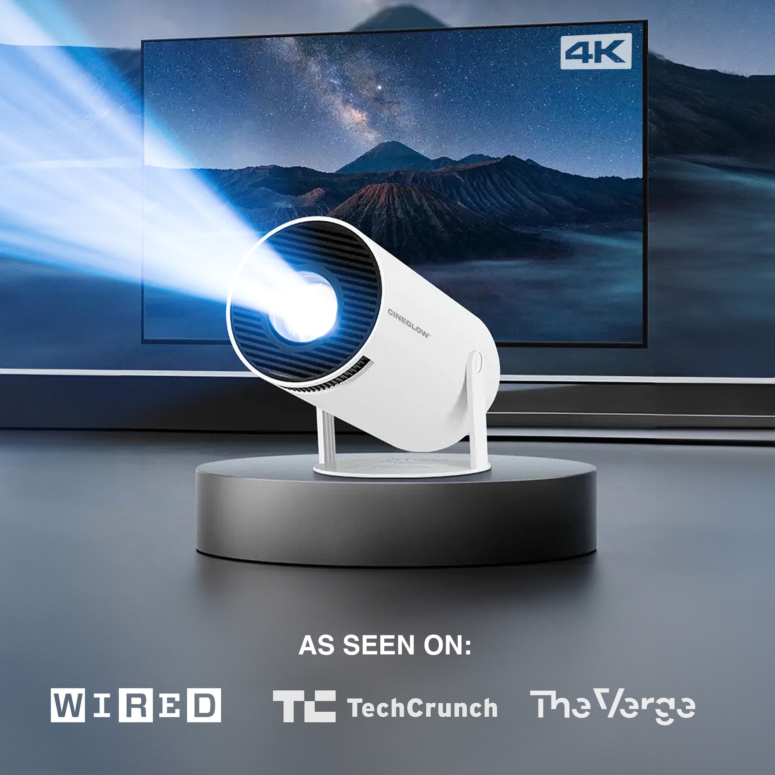 CineGlow® 4K UHD Enhanced Smart Projector