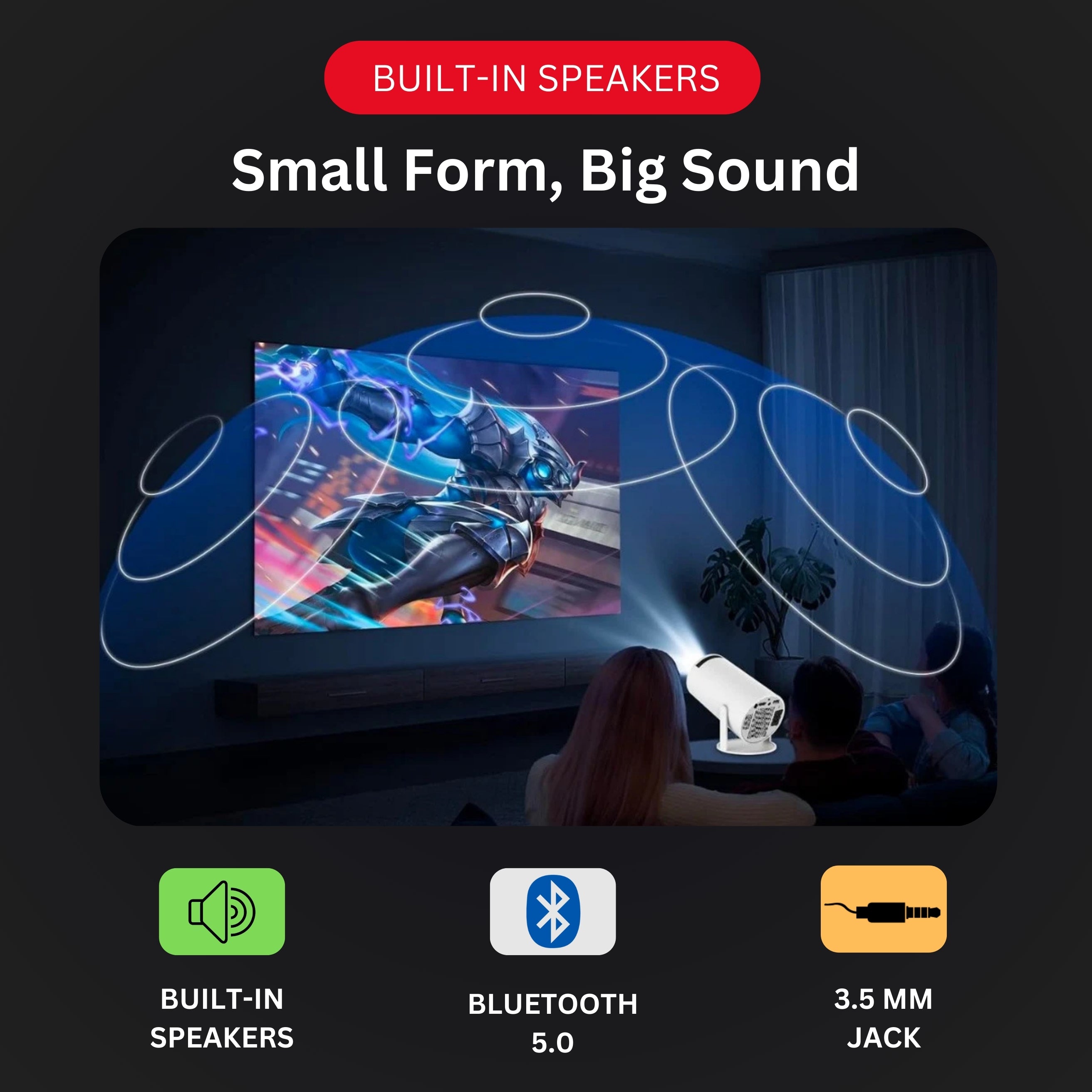 CineGlow® 4K UHD Enhanced Smart Projector